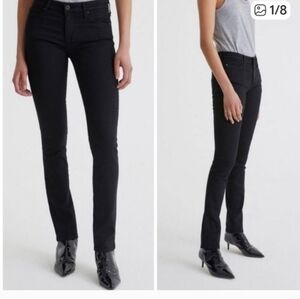 AG Harper Jeans Straight Leg Black 30 R